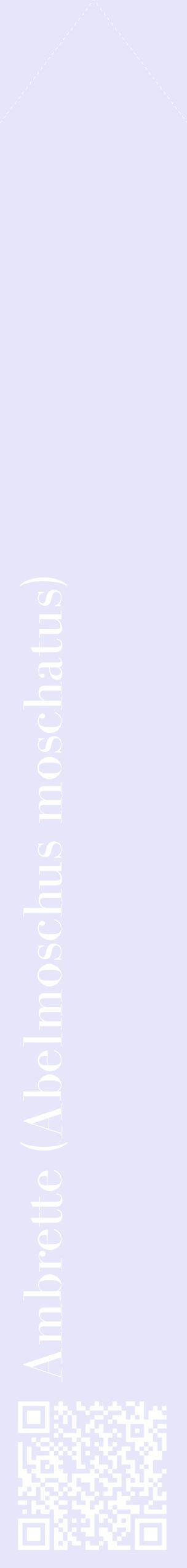 Étiquette de : Abelmoschus moschatus - format c - style blanche55_simplebod avec qrcode et comestibilité