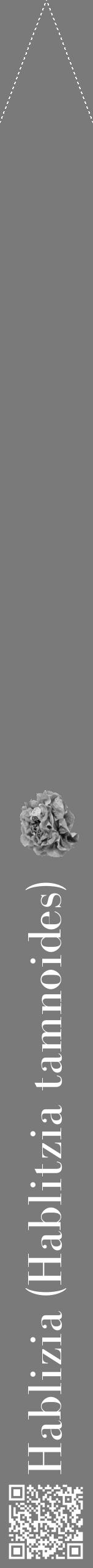 Étiquette de : Hablitzia tamnoides - format b - style blanche3bod avec qrcode et comestibilité simplifiée - position verticale