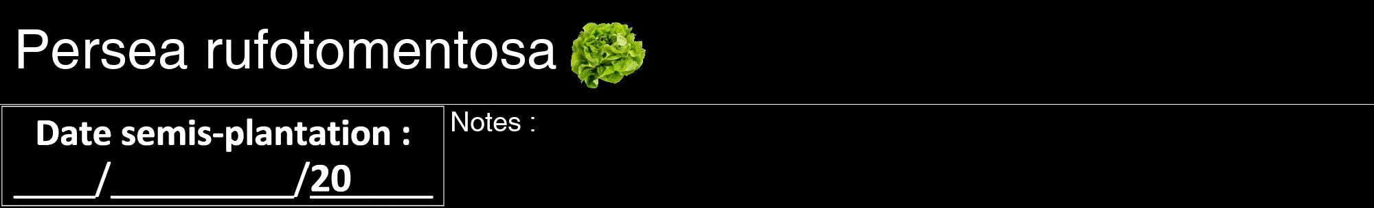 Étiquette de : Persea rufotomentosa - format a - style blanche59hel avec comestibilité simplifiée