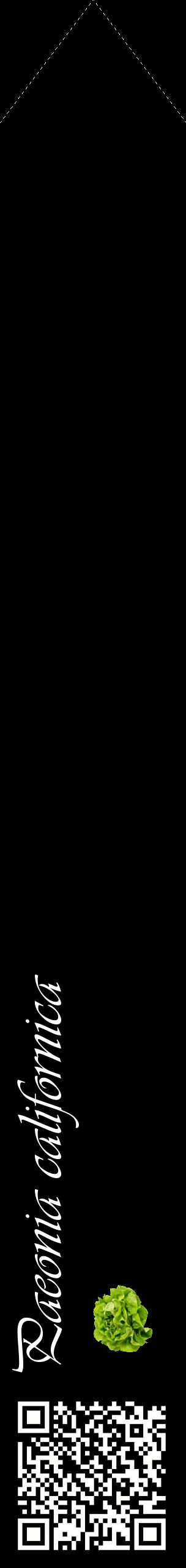 Étiquette de : Paeonia californica - format c - style blanche59_simpleviv avec qrcode et comestibilité simplifiée