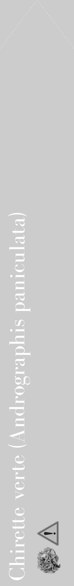 Étiquette de : Andrographis paniculata - format c - style blanche0_simple_simplebod avec comestibilité simplifiée - position verticale