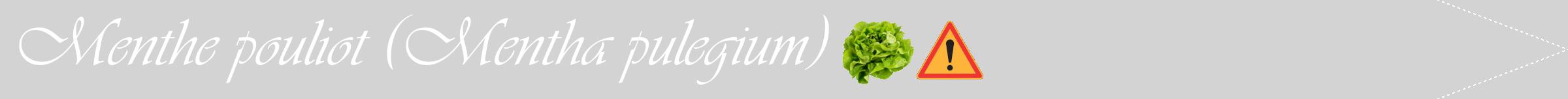Étiquette de : Mentha pulegium - format b - style blanche56simpleviv avec comestibilité simplifiée