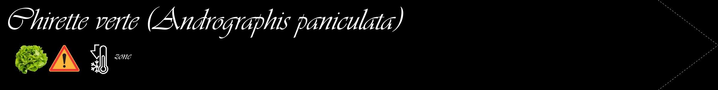 Étiquette de : Andrographis paniculata - format c - style blanche59_simple_simpleviv avec comestibilité simplifiée
