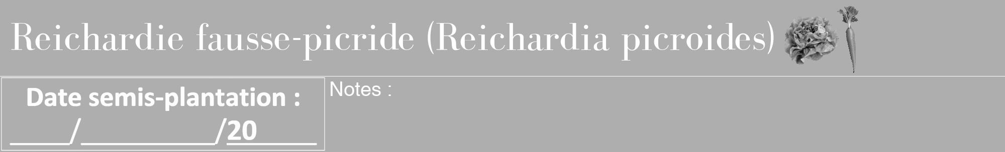 Étiquette de : Reichardia picroides - format a - style blanche53basiquebod avec comestibilité simplifiée
