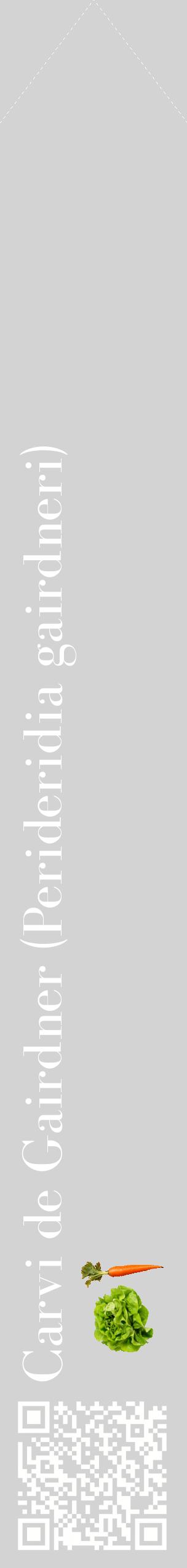 Étiquette de : Perideridia gairdneri - format c - style blanche56_simplebod avec qrcode et comestibilité simplifiée