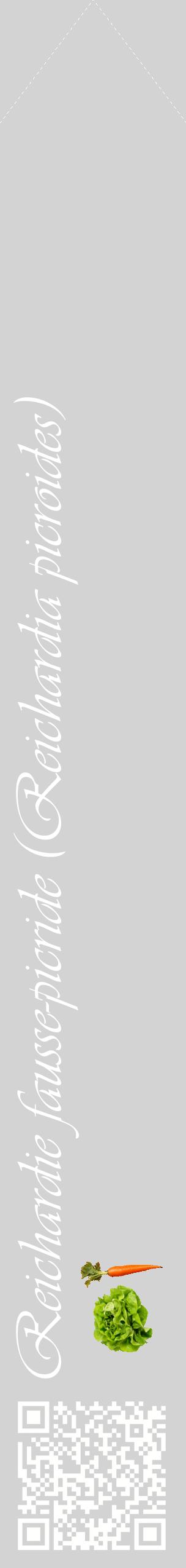 Étiquette de : Reichardia picroides - format c - style blanche56_simpleviv avec qrcode et comestibilité simplifiée