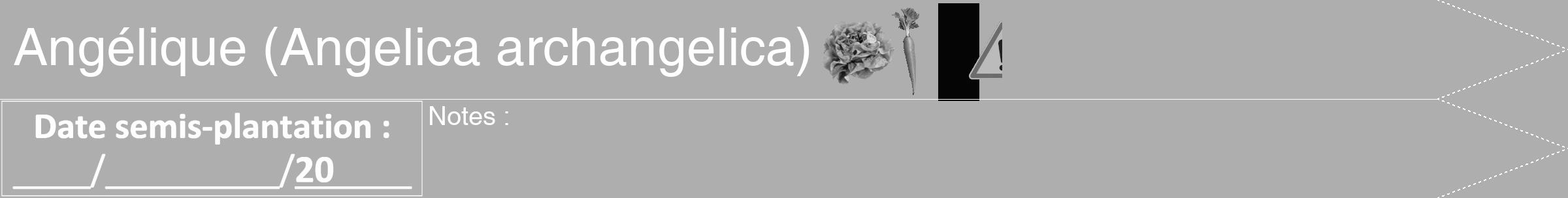 Étiquette de : Angelica archangelica - format b - style blanche53hel avec comestibilité simplifiée