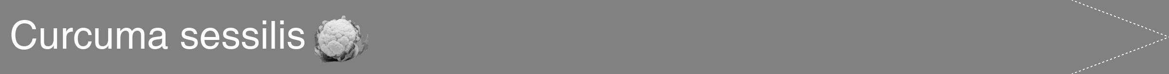 Étiquette de : Curcuma sessilis - format b - style blanche50hel avec comestibilité simplifiée