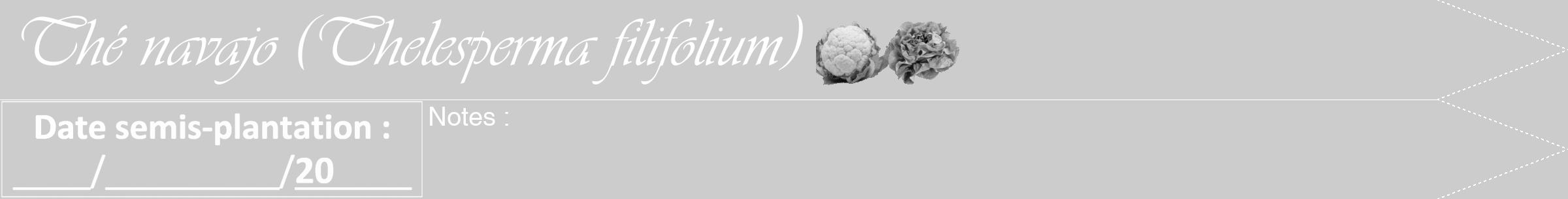 Étiquette de : Thelesperma filifolium - format b - style blanche0viv avec comestibilité simplifiée