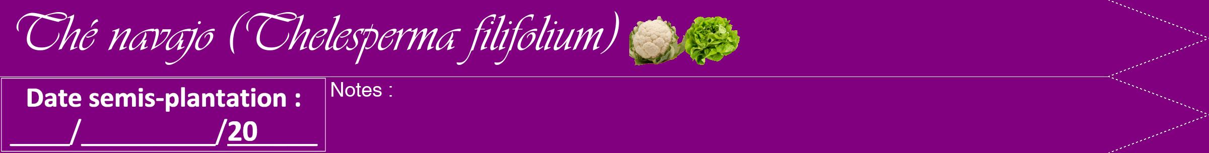 Étiquette de : Thelesperma filifolium - format b - style blanche46viv avec comestibilité simplifiée