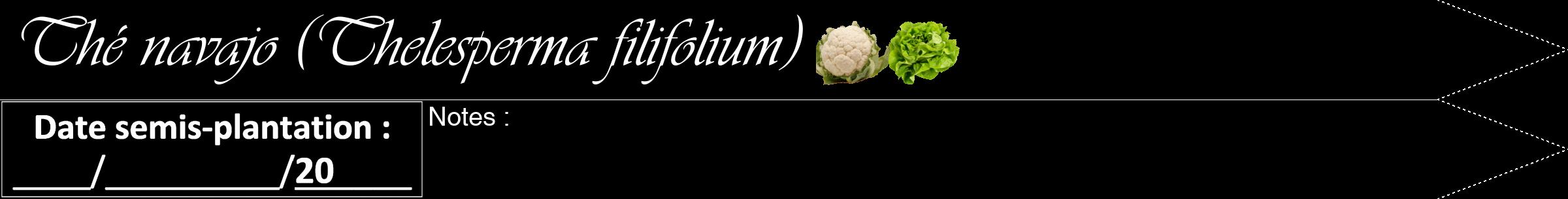 Étiquette de : Thelesperma filifolium - format b - style blanche59viv avec comestibilité simplifiée