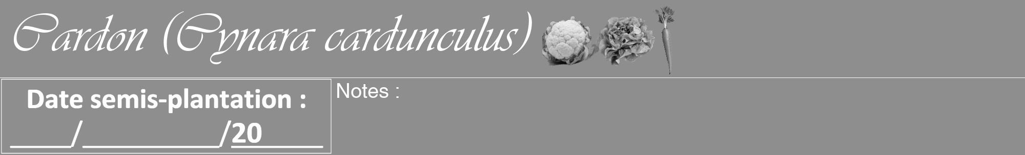 Étiquette de : Cynara cardunculus - format a - style blanche25basiqueviv avec comestibilité simplifiée