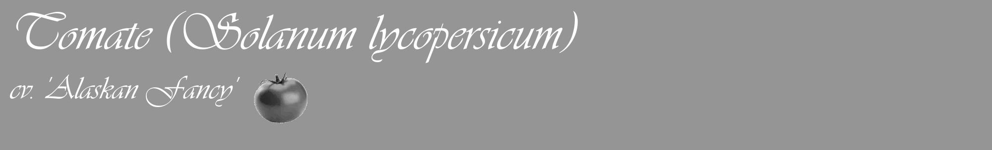 Étiquette de : Solanum lycopersicum cv. 'Alaskan Fancy' - format c - style blanche16_basique_basiqueviv avec comestibilité simplifiée