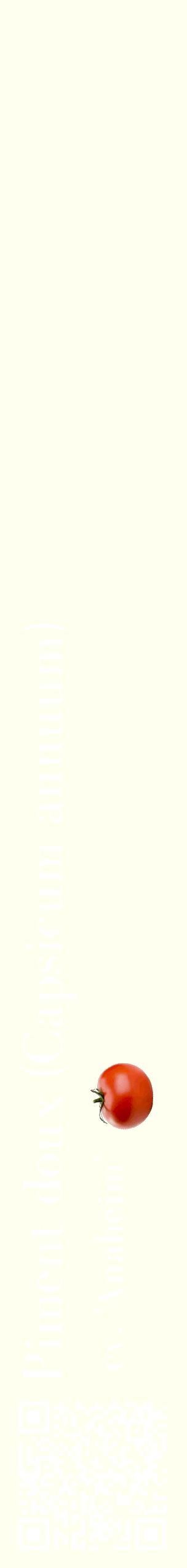 Étiquette de : Capsicum annuum cv. 'Anaheim' - format c - style blanche19_simplebod avec qrcode et comestibilité simplifiée