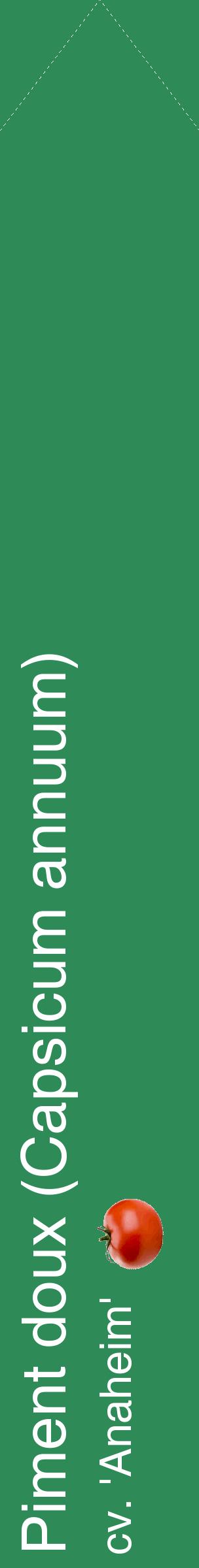 Étiquette de : Capsicum annuum cv. 'Anaheim' - format c - style blanche11_simplehel avec comestibilité simplifiée