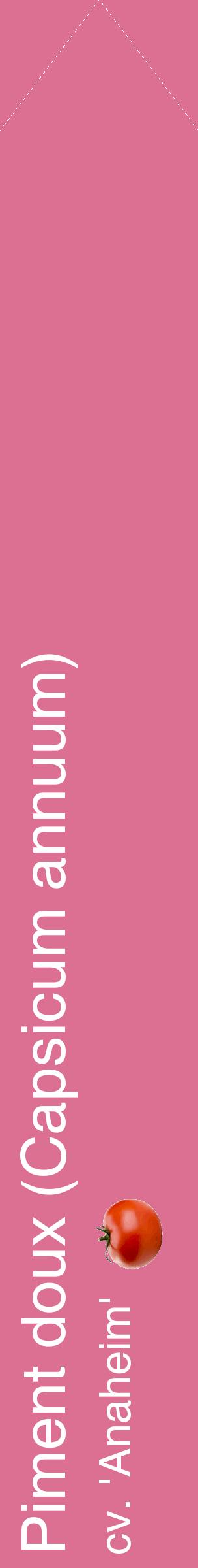 Étiquette de : Capsicum annuum cv. 'Anaheim' - format c - style blanche44_simplehel avec comestibilité simplifiée