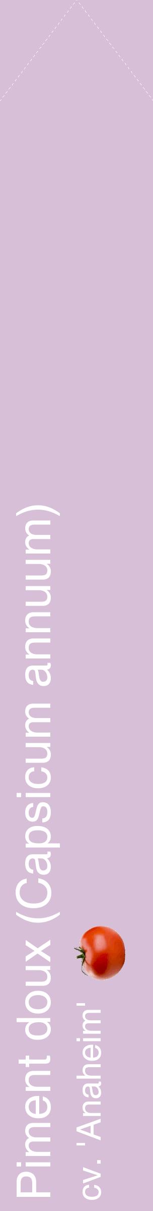 Étiquette de : Capsicum annuum cv. 'Anaheim' - format c - style blanche54_simplehel avec comestibilité simplifiée