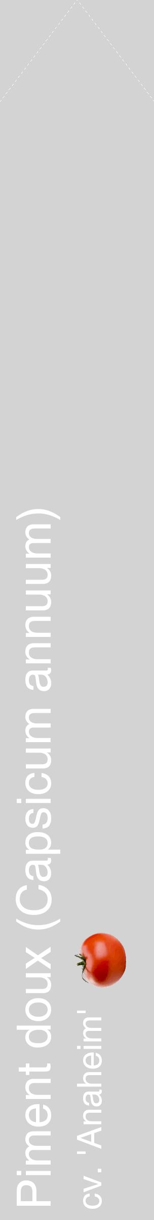 Étiquette de : Capsicum annuum cv. 'Anaheim' - format c - style blanche56_simplehel avec comestibilité simplifiée