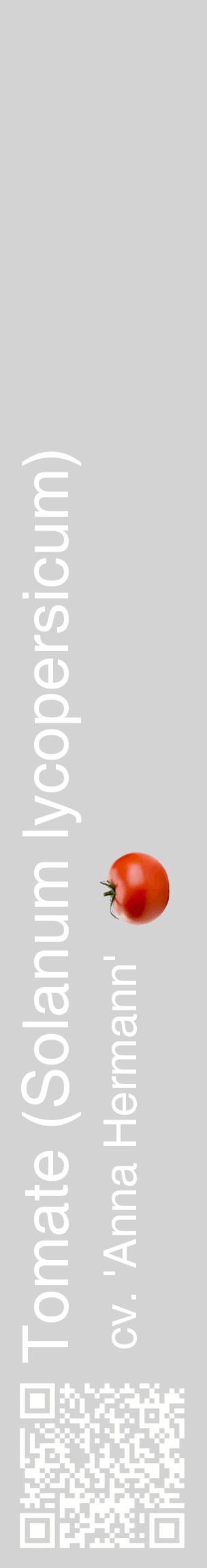 Étiquette de : Solanum lycopersicum cv. 'Anna Hermann' - format c - style blanche56_basiquehel avec qrcode et comestibilité simplifiée