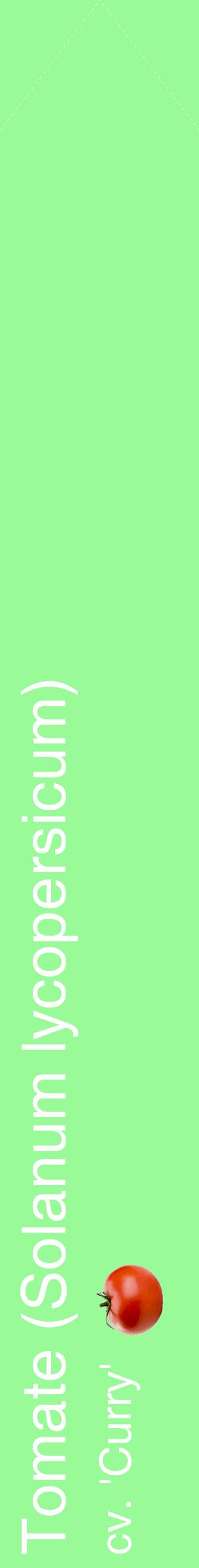 Étiquette de : Solanum lycopersicum cv. 'Curry' - format c - style blanche14_simplehel avec comestibilité simplifiée