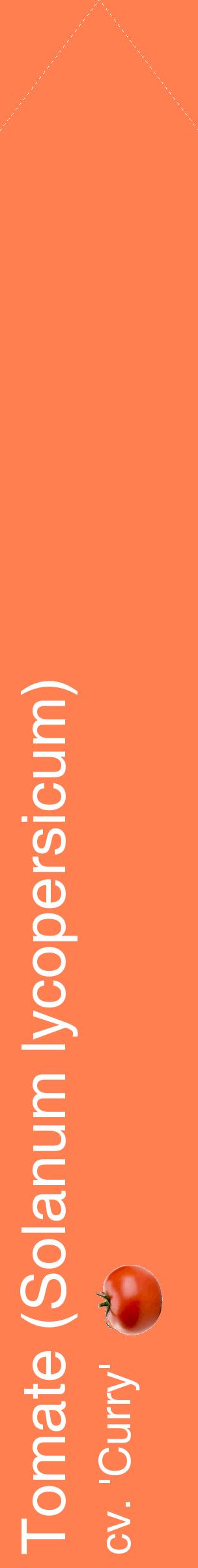 Étiquette de : Solanum lycopersicum cv. 'Curry' - format c - style blanche24_simple_simplehel avec comestibilité simplifiée - position verticale