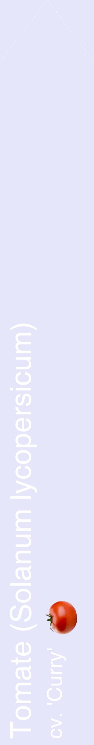 Étiquette de : Solanum lycopersicum cv. 'Curry' - format c - style blanche55_simplehel avec comestibilité simplifiée