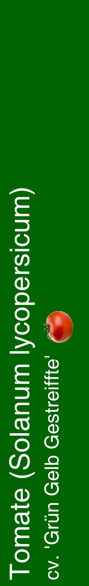Étiquette de : Solanum lycopersicum cv. 'Grün Gelb Gestreiffte' - format c - style blanche8_basiquehel avec comestibilité simplifiée