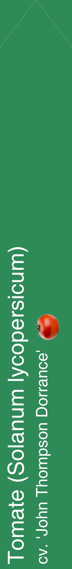 Étiquette de : Solanum lycopersicum cv. 'John Thompson Dorrance' - format c - style blanche11_simplehel avec comestibilité simplifiée