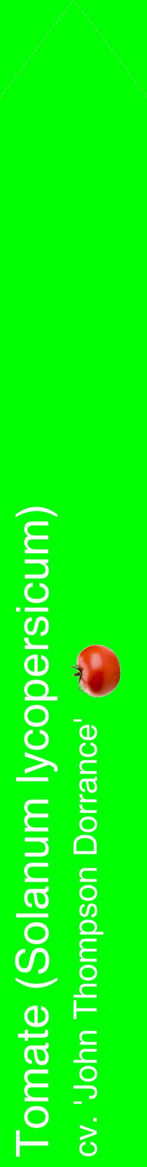 Étiquette de : Solanum lycopersicum cv. 'John Thompson Dorrance' - format c - style blanche16_simplehel avec comestibilité simplifiée