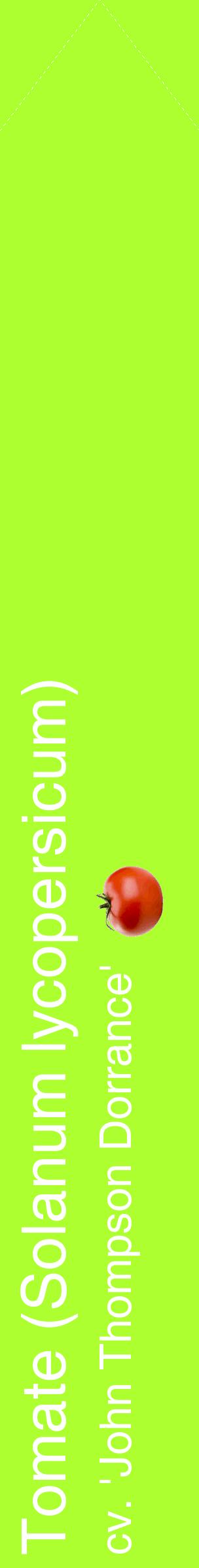 Étiquette de : Solanum lycopersicum cv. 'John Thompson Dorrance' - format c - style blanche17_simplehel avec comestibilité simplifiée