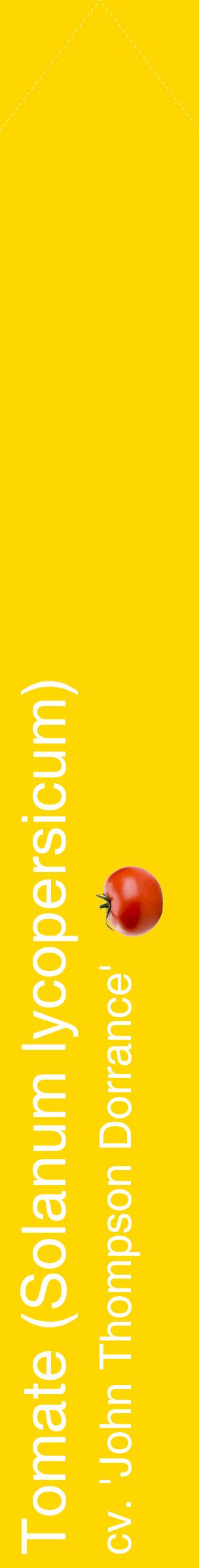 Étiquette de : Solanum lycopersicum cv. 'John Thompson Dorrance' - format c - style blanche21_simplehel avec comestibilité simplifiée