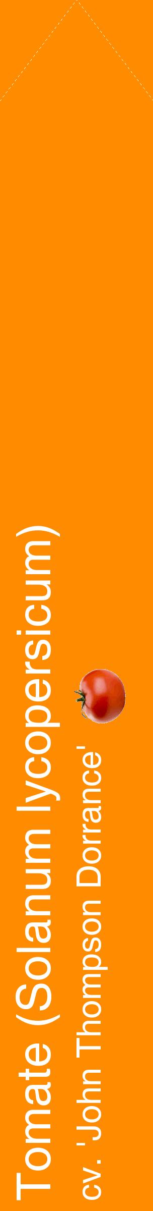Étiquette de : Solanum lycopersicum cv. 'John Thompson Dorrance' - format c - style blanche23_simplehel avec comestibilité simplifiée