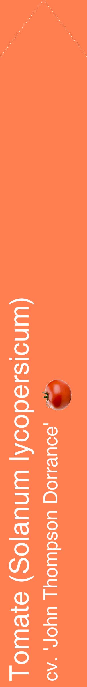 Étiquette de : Solanum lycopersicum cv. 'John Thompson Dorrance' - format c - style blanche24_simplehel avec comestibilité simplifiée