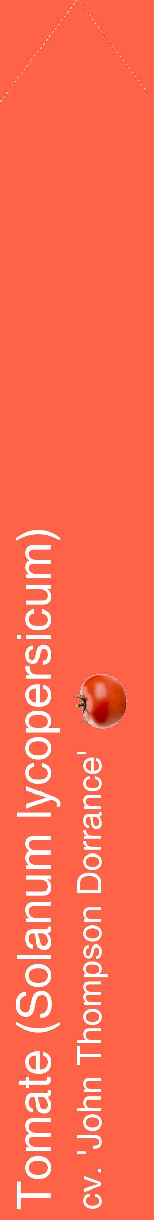 Étiquette de : Solanum lycopersicum cv. 'John Thompson Dorrance' - format c - style blanche25_simplehel avec comestibilité simplifiée