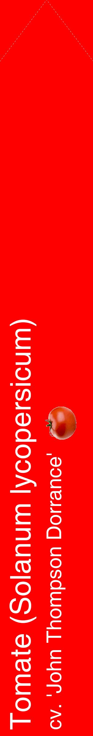 Étiquette de : Solanum lycopersicum cv. 'John Thompson Dorrance' - format c - style blanche27_simplehel avec comestibilité simplifiée