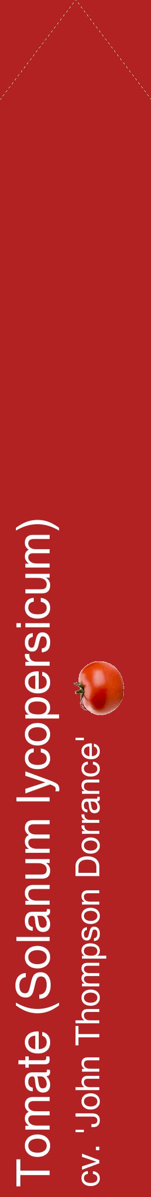 Étiquette de : Solanum lycopersicum cv. 'John Thompson Dorrance' - format c - style blanche28_simplehel avec comestibilité simplifiée