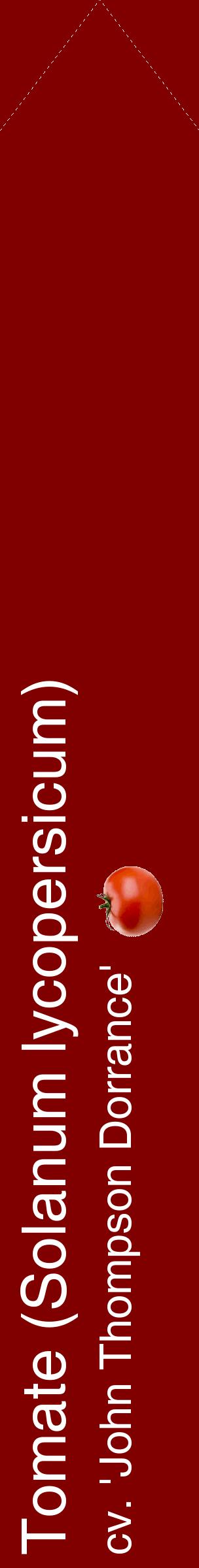 Étiquette de : Solanum lycopersicum cv. 'John Thompson Dorrance' - format c - style blanche29_simplehel avec comestibilité simplifiée
