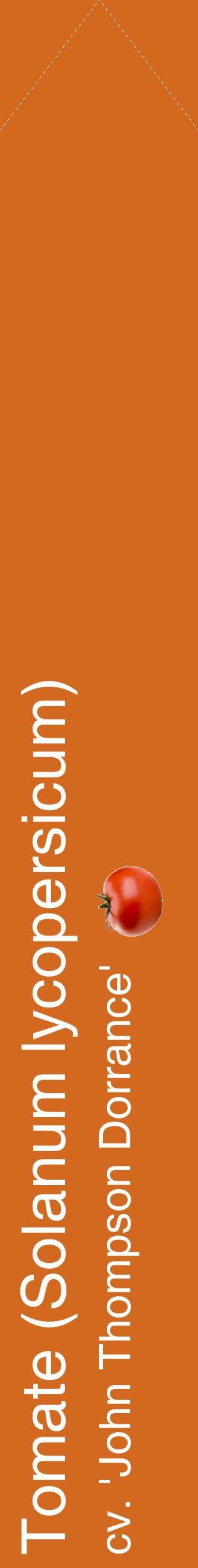 Étiquette de : Solanum lycopersicum cv. 'John Thompson Dorrance' - format c - style blanche31_simplehel avec comestibilité simplifiée