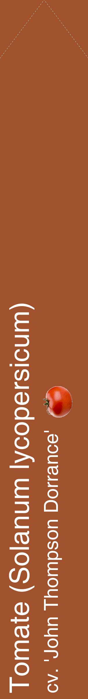 Étiquette de : Solanum lycopersicum cv. 'John Thompson Dorrance' - format c - style blanche32_simplehel avec comestibilité simplifiée