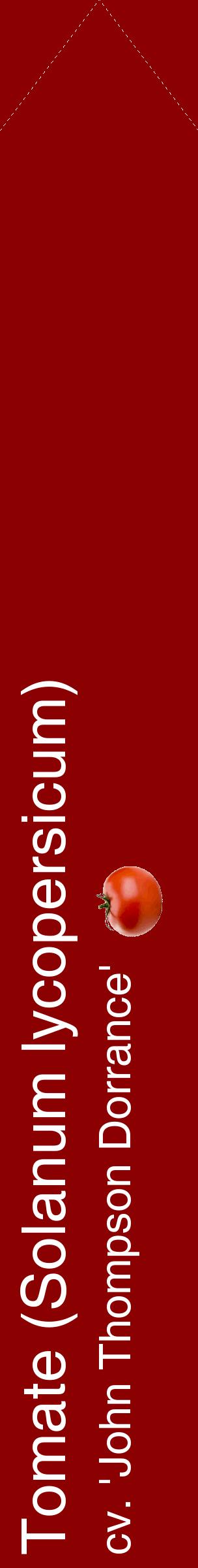 Étiquette de : Solanum lycopersicum cv. 'John Thompson Dorrance' - format c - style blanche34_simplehel avec comestibilité simplifiée