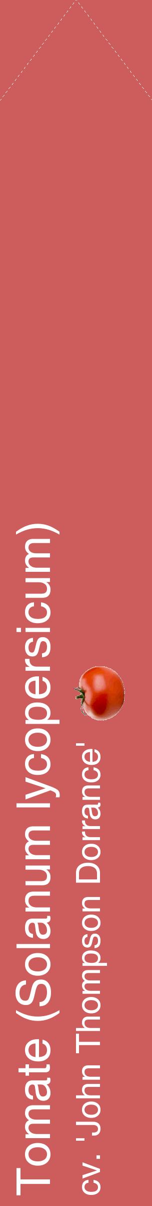 Étiquette de : Solanum lycopersicum cv. 'John Thompson Dorrance' - format c - style blanche35_simplehel avec comestibilité simplifiée