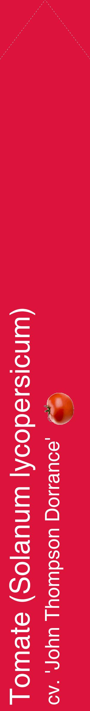 Étiquette de : Solanum lycopersicum cv. 'John Thompson Dorrance' - format c - style blanche36_simplehel avec comestibilité simplifiée