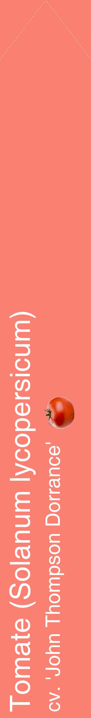 Étiquette de : Solanum lycopersicum cv. 'John Thompson Dorrance' - format c - style blanche38_simplehel avec comestibilité simplifiée