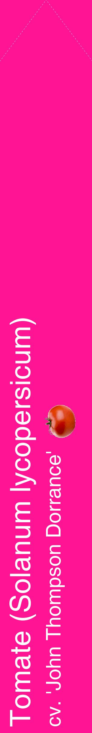 Étiquette de : Solanum lycopersicum cv. 'John Thompson Dorrance' - format c - style blanche43_simplehel avec comestibilité simplifiée