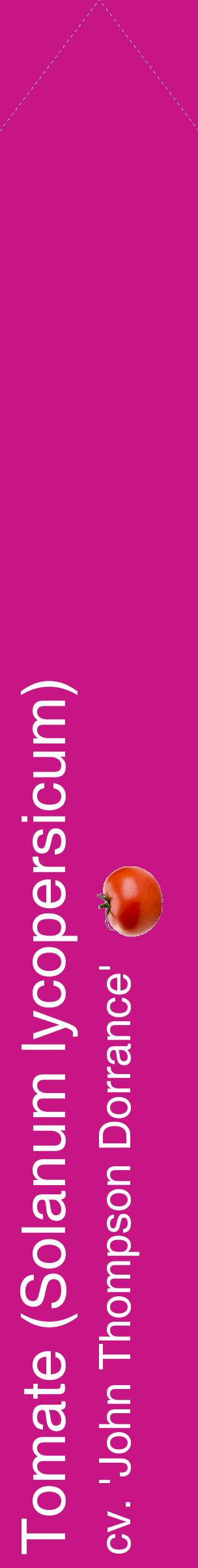 Étiquette de : Solanum lycopersicum cv. 'John Thompson Dorrance' - format c - style blanche45_simplehel avec comestibilité simplifiée