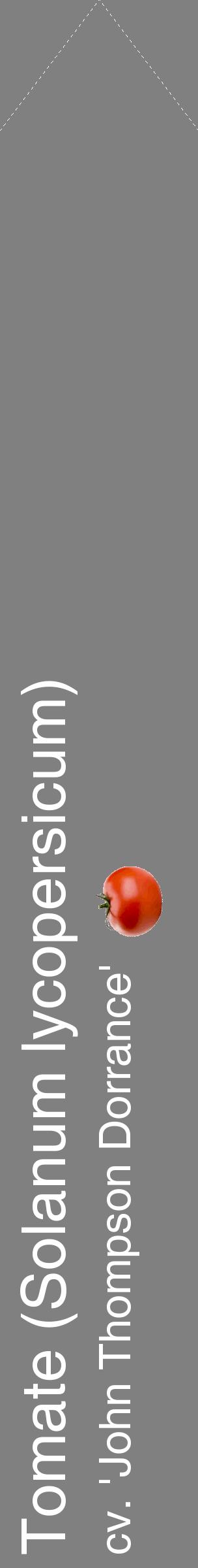 Étiquette de : Solanum lycopersicum cv. 'John Thompson Dorrance' - format c - style blanche57_simplehel avec comestibilité simplifiée