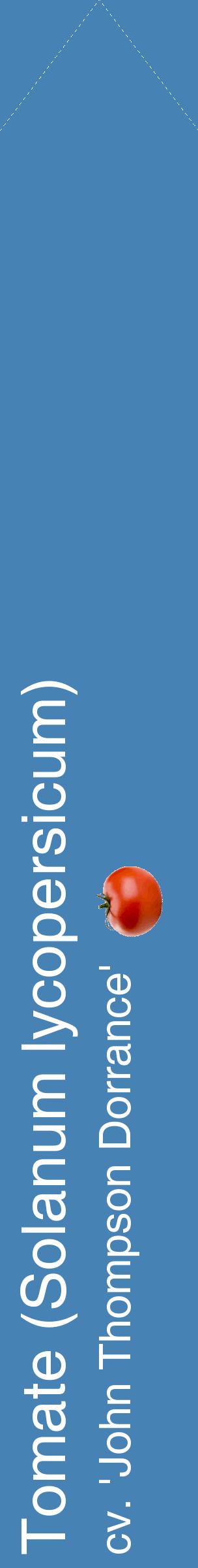 Étiquette de : Solanum lycopersicum cv. 'John Thompson Dorrance' - format c - style blanche5_simplehel avec comestibilité simplifiée