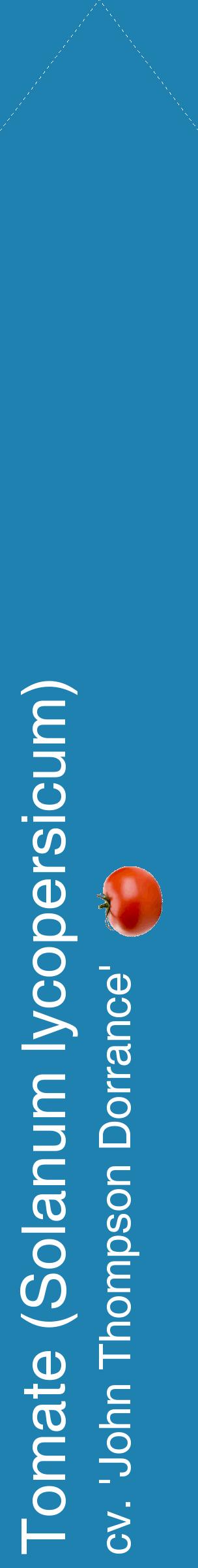 Étiquette de : Solanum lycopersicum cv. 'John Thompson Dorrance' - format c - style blanche6_simplehel avec comestibilité simplifiée