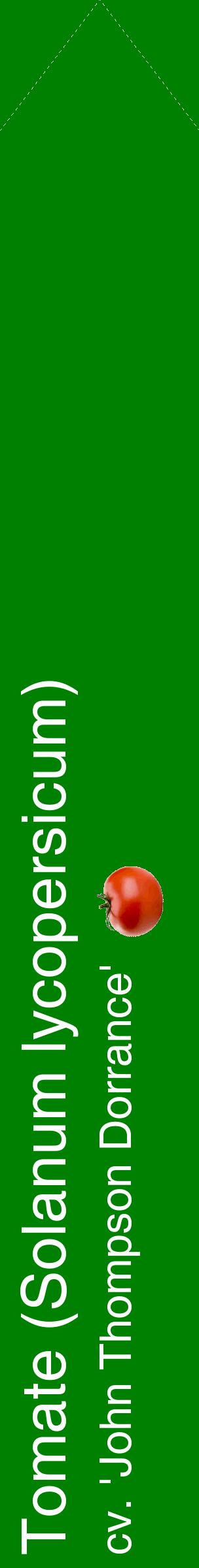 Étiquette de : Solanum lycopersicum cv. 'John Thompson Dorrance' - format c - style blanche9_simplehel avec comestibilité simplifiée