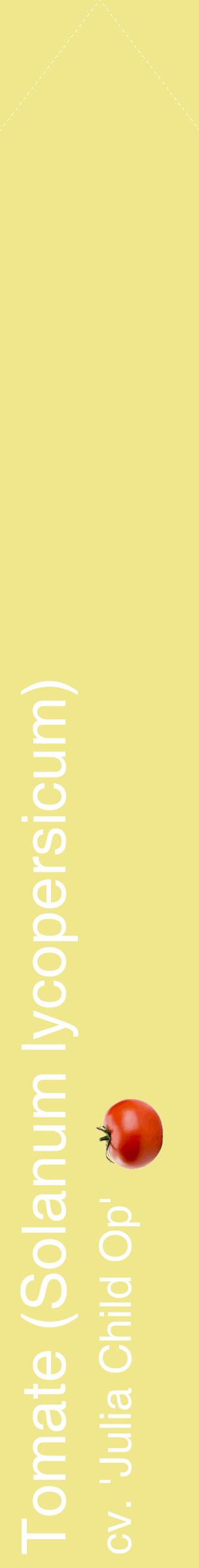 Étiquette de : Solanum lycopersicum cv. 'Julia Child Op' - format c - style blanche20_simplehel avec comestibilité simplifiée
